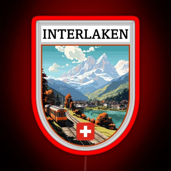 Interlaken Switzerland RGB Neon Sign
