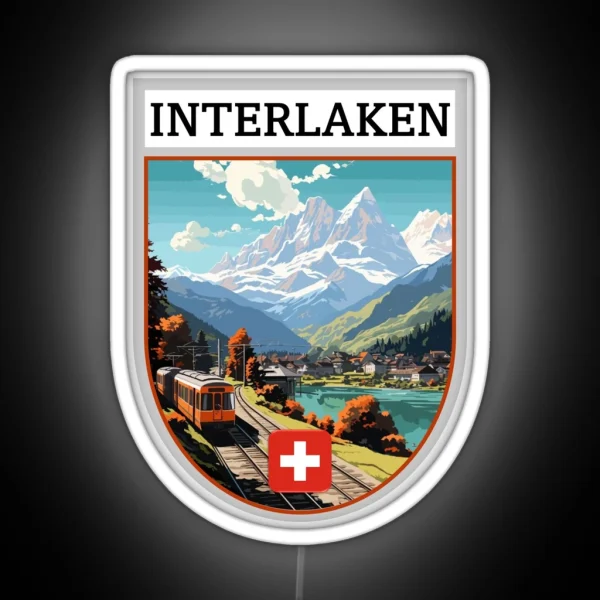 Interlaken Switzerland RGB Neon Sign