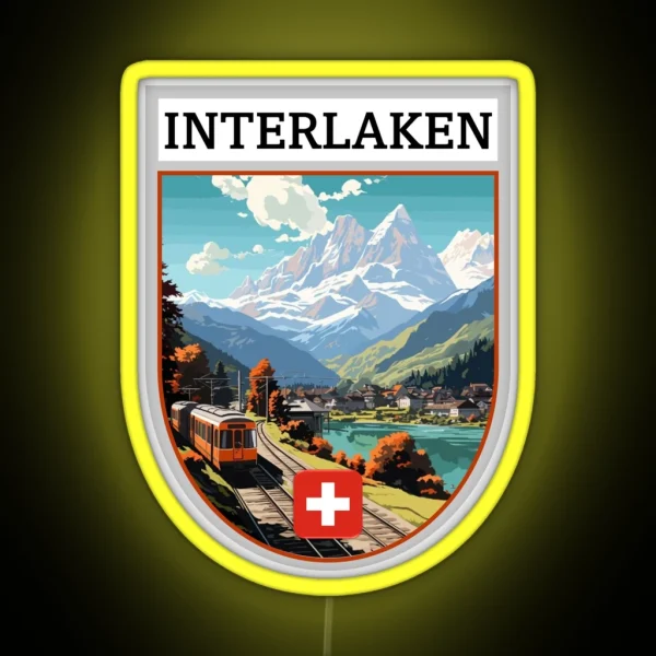 Interlaken Switzerland RGB Neon Sign