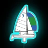 International 420 Sailboat RGB Neon Sign - Image 3
