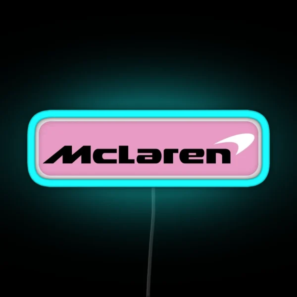 Interpretation Of The Mclaren Formula One Logo RGB Neon Sign