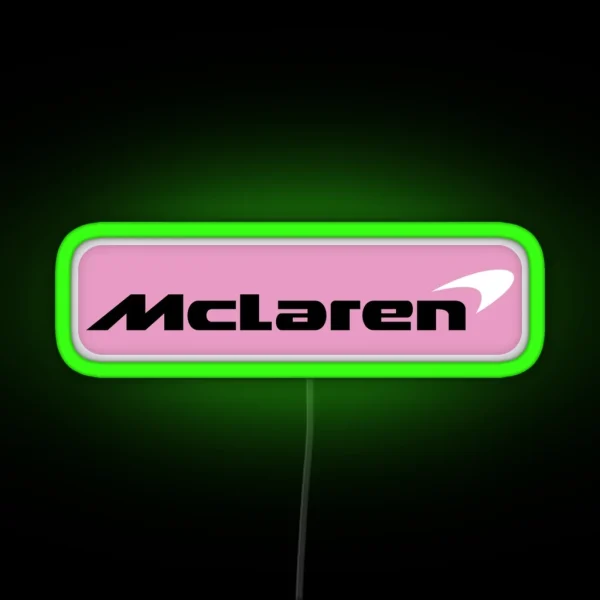 Interpretation Of The Mclaren Formula One Logo RGB Neon Sign