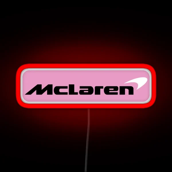 Interpretation Of The Mclaren Formula One Logo RGB Neon Sign