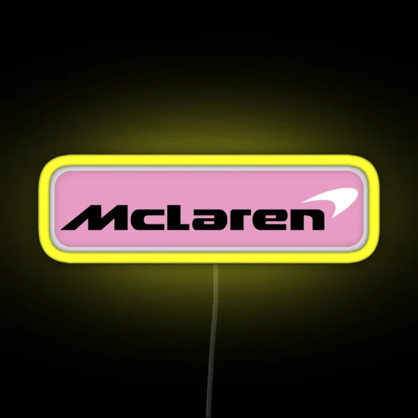 Interpretation Of The Mclaren Formula One Logo RGB Neon Sign