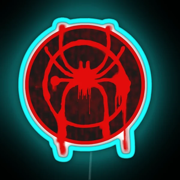 Into The Spiderverse Logo Led RGB Neon Sign