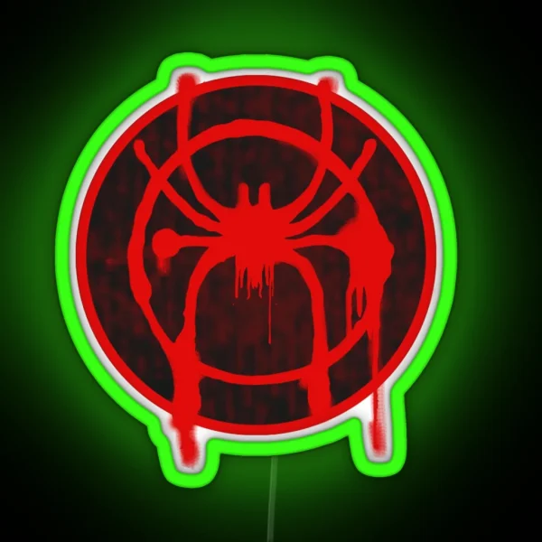 Into The Spiderverse Logo Led RGB Neon Sign