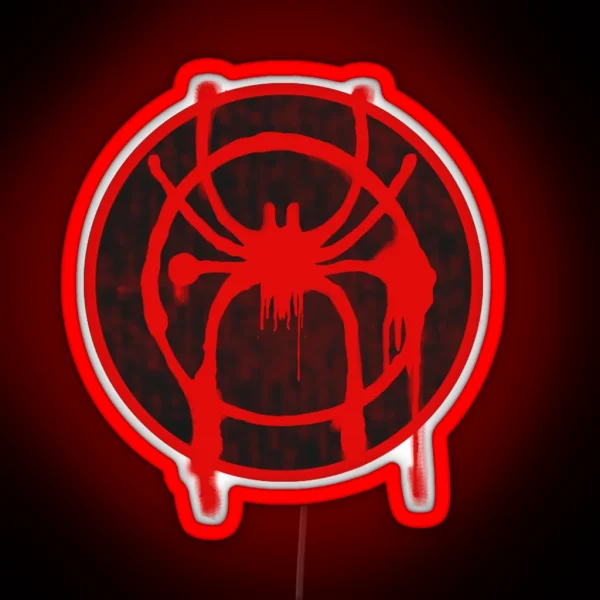 Into The Spiderverse Logo Led RGB Neon Sign