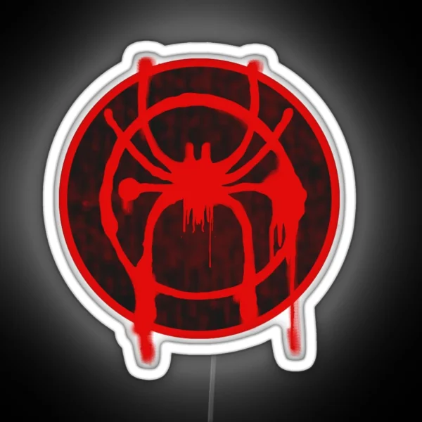 Into The Spiderverse Logo Led RGB Neon Sign
