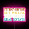 Introvert Funny Real Estate RGB Neon Sign - Image 6