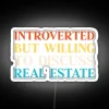 Introvert Funny Real Estate RGB Neon Sign