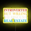 Introvert Funny Real Estate RGB Neon Sign - Image 5