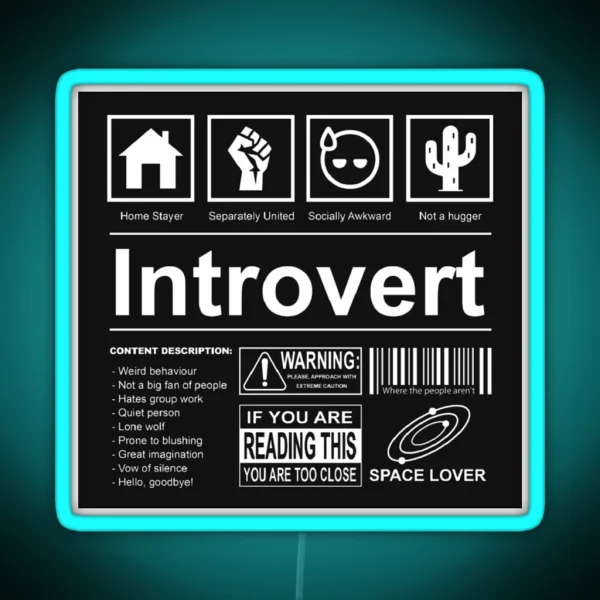 Introvert RGB Neon Sign