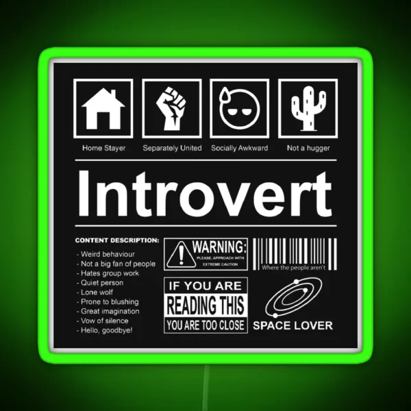Introvert RGB Neon Sign