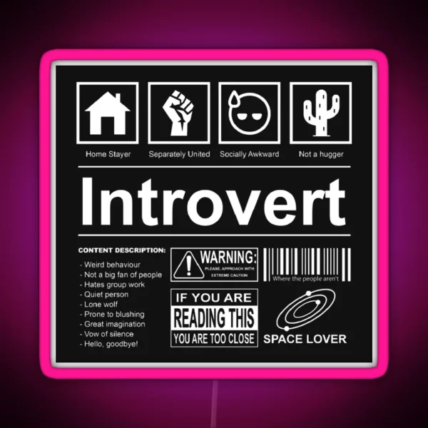 Introvert RGB Neon Sign