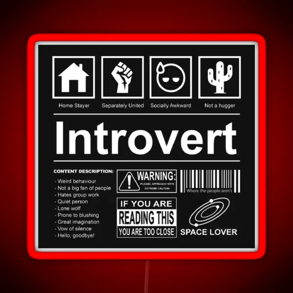 Introvert RGB Neon Sign