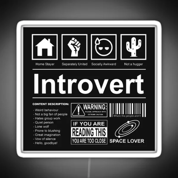 Introvert RGB Neon Sign