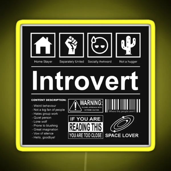 Introvert RGB Neon Sign