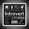 Introvert Socially Awkward Not A Hugger RGB Neon Sign - Image 4