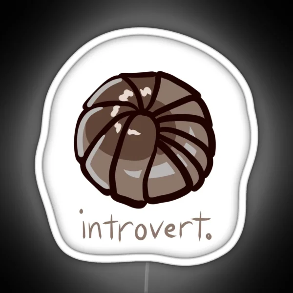 Introverted Isopod Rolled Up Roly Poly RGB Neon Sign