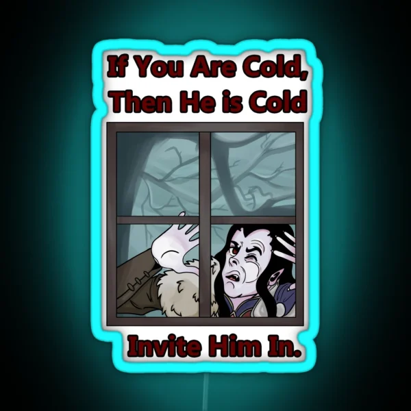 Invite Strahd In RGB Neon Sign