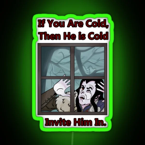 Invite Strahd In RGB Neon Sign
