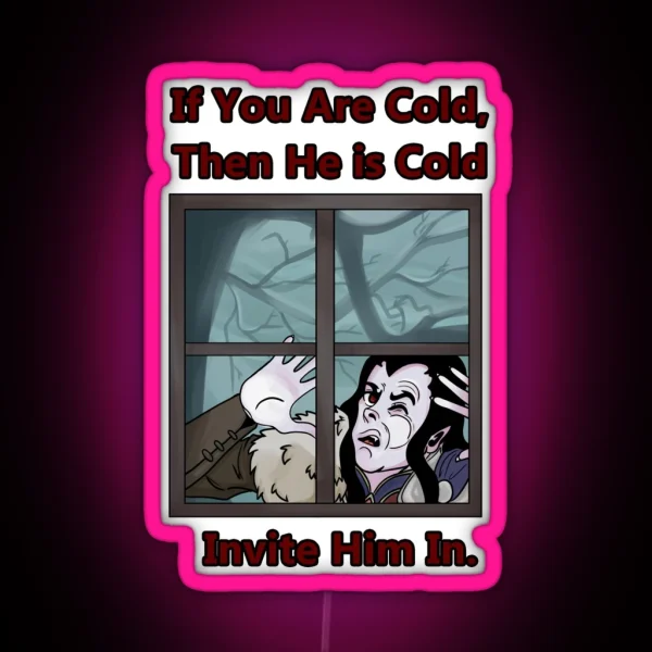 Invite Strahd In RGB Neon Sign