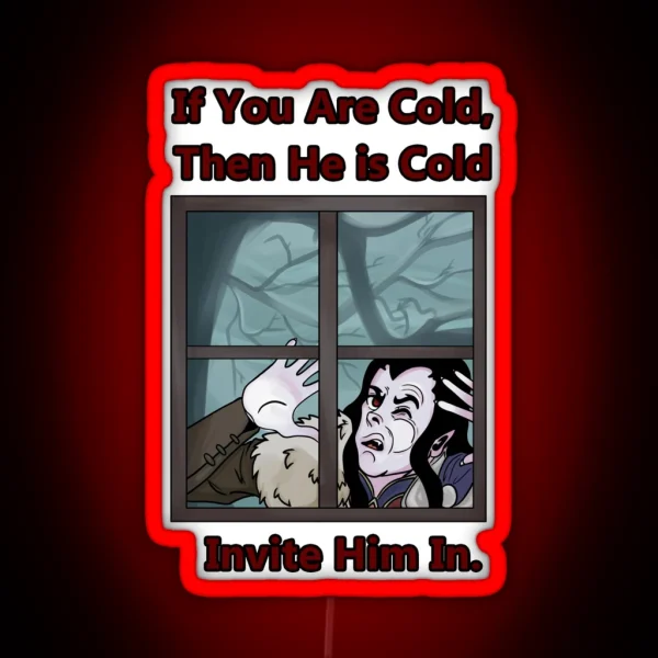 Invite Strahd In RGB Neon Sign