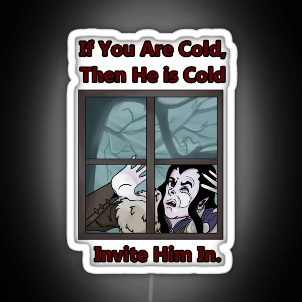 Invite Strahd In RGB Neon Sign