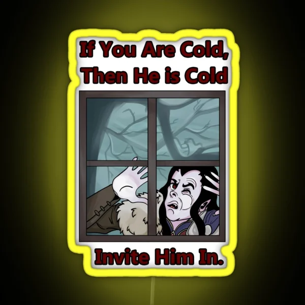 Invite Strahd In RGB Neon Sign