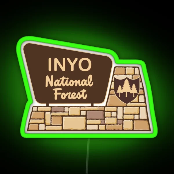 Inyo National Forest RGB Neon Sign