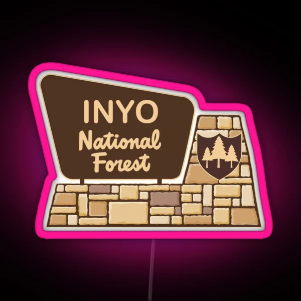 Inyo National Forest RGB Neon Sign