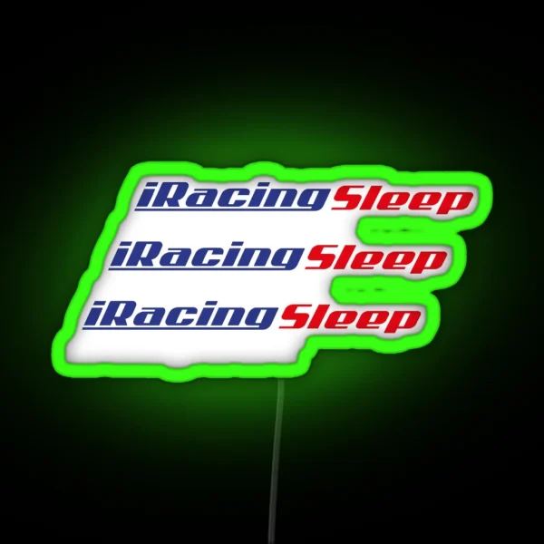 Iracing Sleep And Repeat RGB Neon Sign