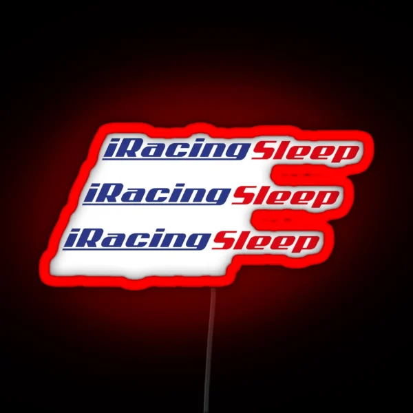 Iracing Sleep And Repeat RGB Neon Sign