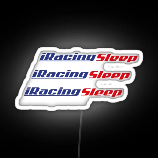 Iracing Sleep And Repeat RGB Neon Sign