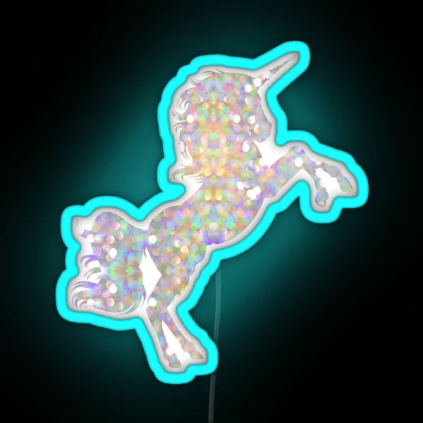 Iridescent Unicorn RGB Neon Sign