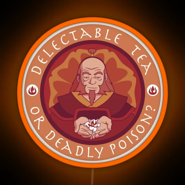 Iroh Delectable Tea Or Deadly Poison Avatar The Last Airbender RGB Neon Sign