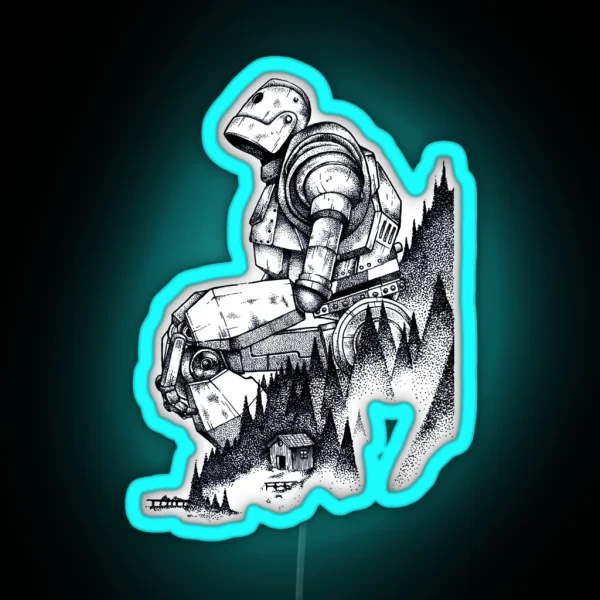 Iron Giant RGB Neon Sign