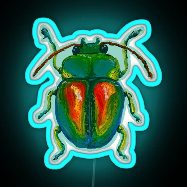 Irridesent Beetle RGB Neon Sign