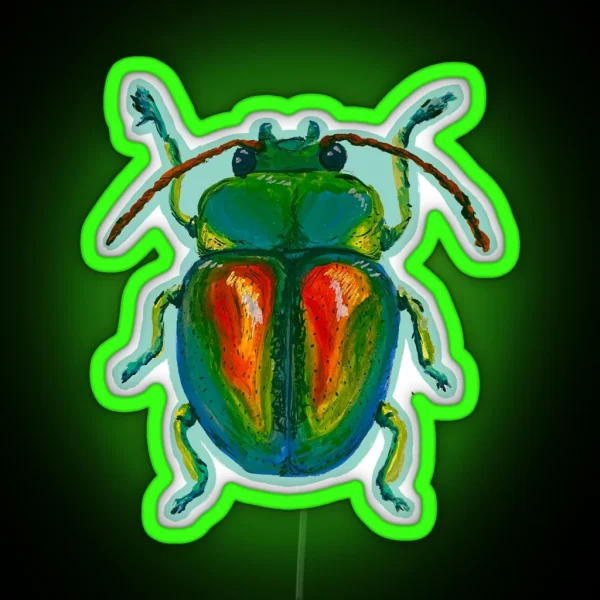 Irridesent Beetle RGB Neon Sign
