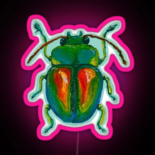 Irridesent Beetle RGB Neon Sign