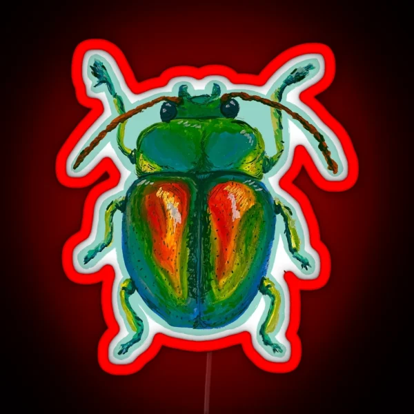 Irridesent Beetle RGB Neon Sign
