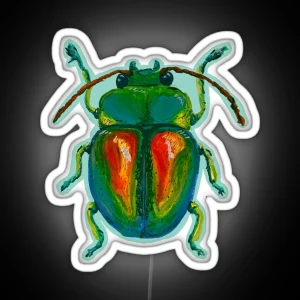 Irridesent Beetle RGB Neon Sign