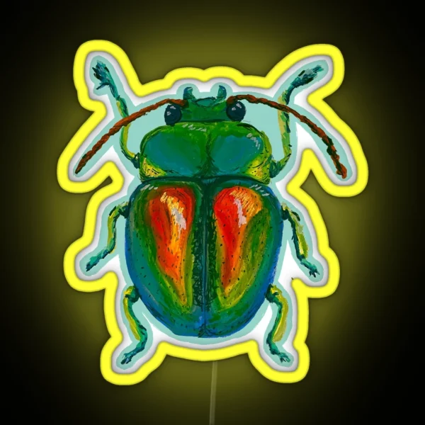 Irridesent Beetle RGB Neon Sign