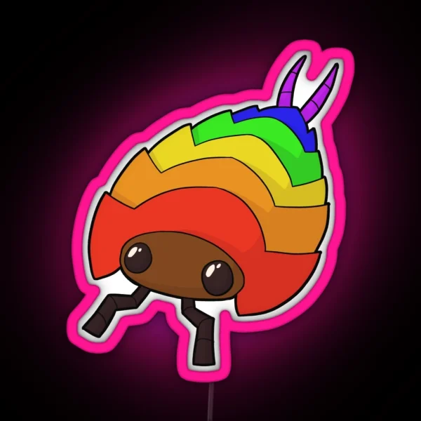 Isopod Gay Pride RGB Neon Sign