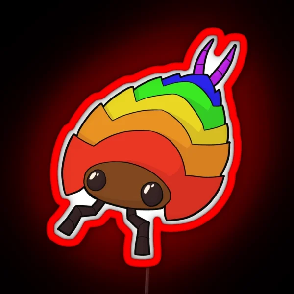 Isopod Gay Pride RGB Neon Sign