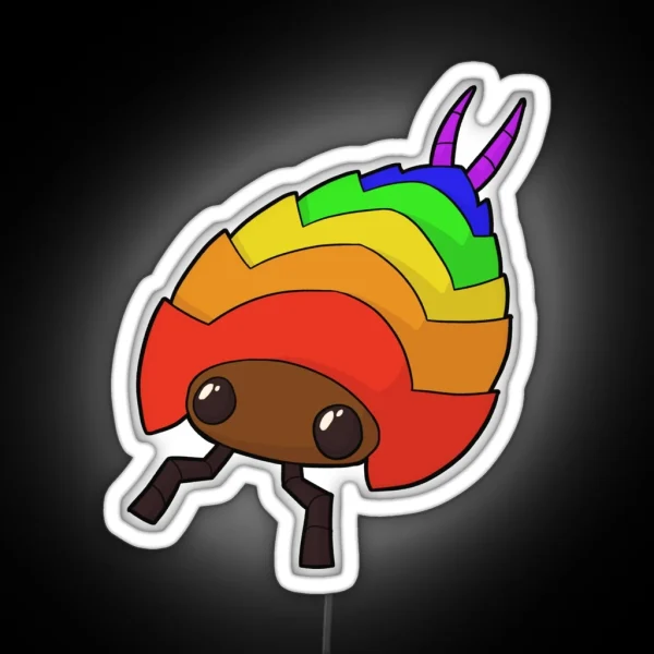 Isopod Gay Pride RGB Neon Sign