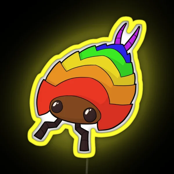 Isopod Gay Pride RGB Neon Sign