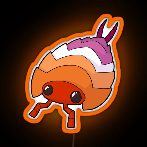 Isopod Lesbian Pride RGB Neon Sign