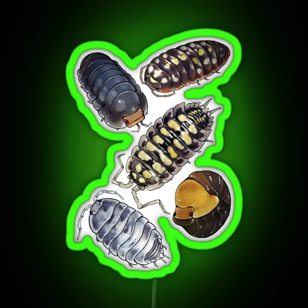Isopods RGB Neon Sign