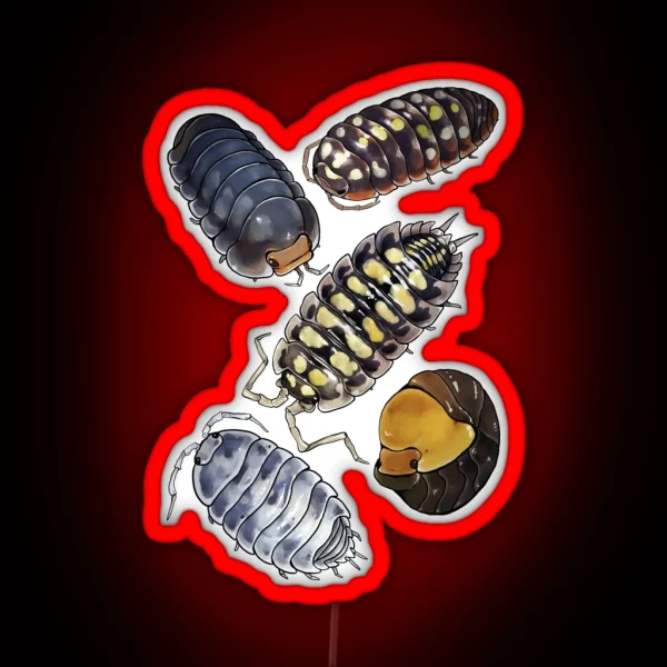 Isopods RGB Neon Sign